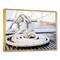 Designart - White Nautical Mooring Rope - Modern Landscape Framed Canvas Art